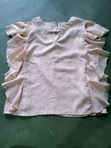 Ruffled Peach Top