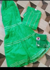 Green garara Suit