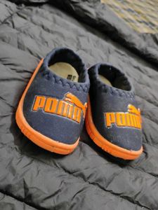 Poma Toddler Shoes - Blue &amp; Orange