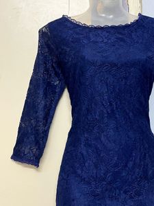 Pintrest Elegant Navy Lace Dress