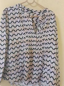 Geometric Print Top