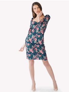 Selvia Women Sheath Dark Blue Dress
