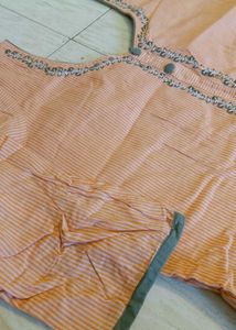 Beautiful Hand Work Cotton Kurti