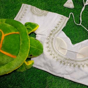 Vichtra Silk Embroidery Blouse