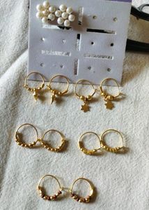 Pack Of 6 Dainty Studs And Bali