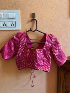 Pink Dotted Blouse