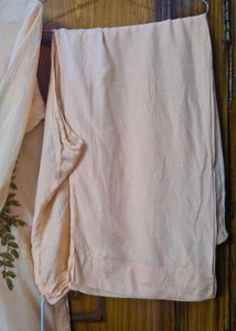 Peach Embroidered Kurta Set