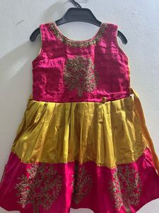 Festive Girls' Ethnic Dress