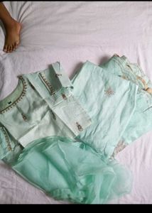 Lehenga Blouse With Frill Dupatta