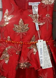 Girls Embellished Fit &amp; Flare Dress