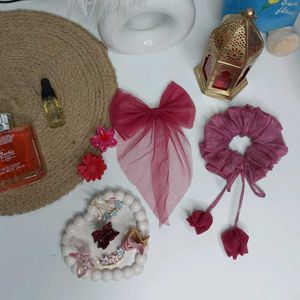 Combo Of 9 Pcs Hair Accessories 😍