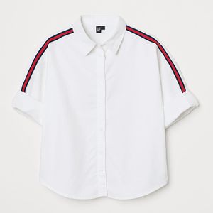 Vero Moda Women’s Oversized White Shirt with Strip