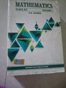 R.D. Sharma Mathematics Class XII Vol. 1