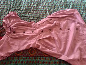 Mauve Button-Down Top