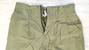 Olive Wide Leg Trousers