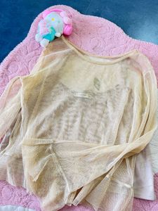 Sheer Bell Sleeve Top