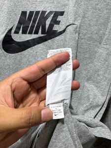 Nike Sportswear Full Sleeves Grey TShirt