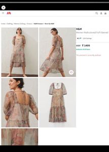 H&amp;M midi Floral Print Dress