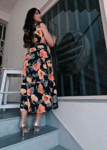 Blue Cotton Maxi Dress