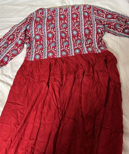 v-neck anarkali
