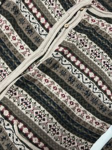 Patterned Knit Cardigan