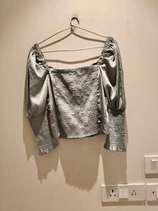 Elegant Silver Top