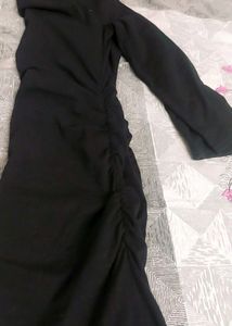 Black Bodycon Dress Waist 32 Lil Strechy