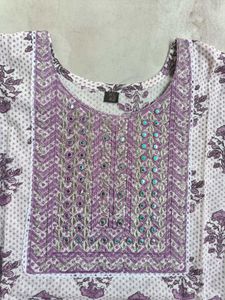 Women Cotton Kurti Pant Dupatta Set ( L )