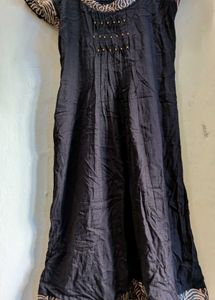 Elegant Black A-line dress