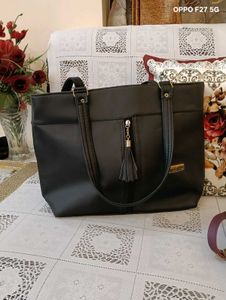 PURE LEATHER HANDBAG