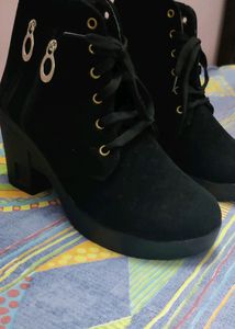 Casual Outdoor High Heel Ankle Boots