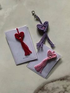 Cute Macrame Handmade Keychains.