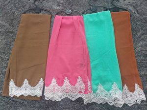 Premium White Lace Scarf Collection