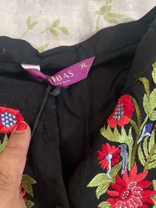 Black Embroided Kurti