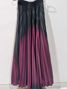 Ombre Pleated Skirt