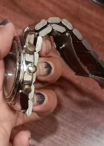 Chance Watch with Metal Band