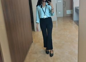 Blue Formal Top