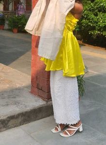 Yellow Tube Anarkali