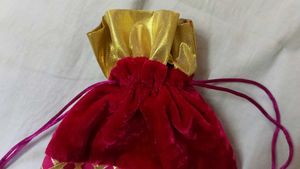 Festive Pink Pouch/ Potli
