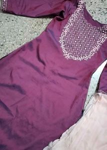 Elegant Embroidered Kurta Set