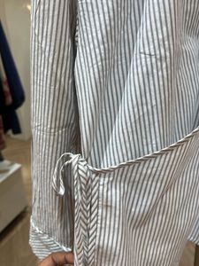 Price Drop November New Striped Wrap Top