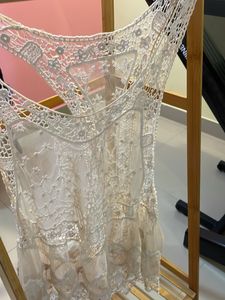 Boho Lace Detail Tank Top