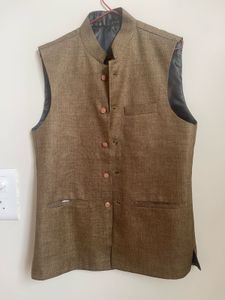 Brown Sleeveless Jacket