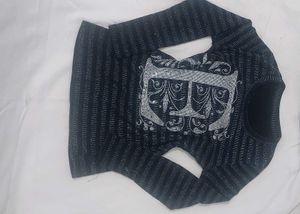 &#34;E&#34; letter  Aesthetic  Vintage Striped Top