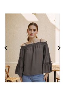 Shein Off-the-Shoulder Ruffle Top