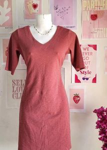 Fully Shimmery Rosy Pink Dress