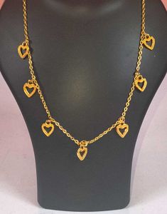 Gold Heart Charm Necklace trending attractive