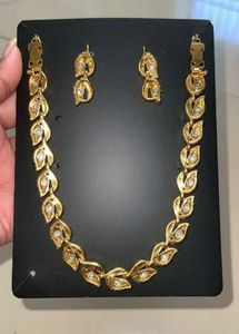 Gold-tone Necklace &amp; Earring Set