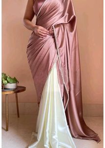 Elegant Satin Saree