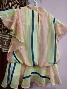 Striped Ruffle Top